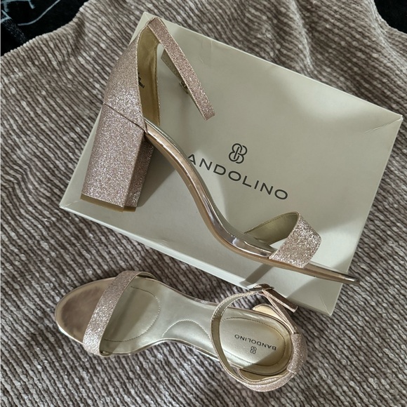 Champagne Glittery Heels - Picture 4 of 5